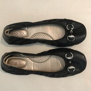 Me too black ballet flats